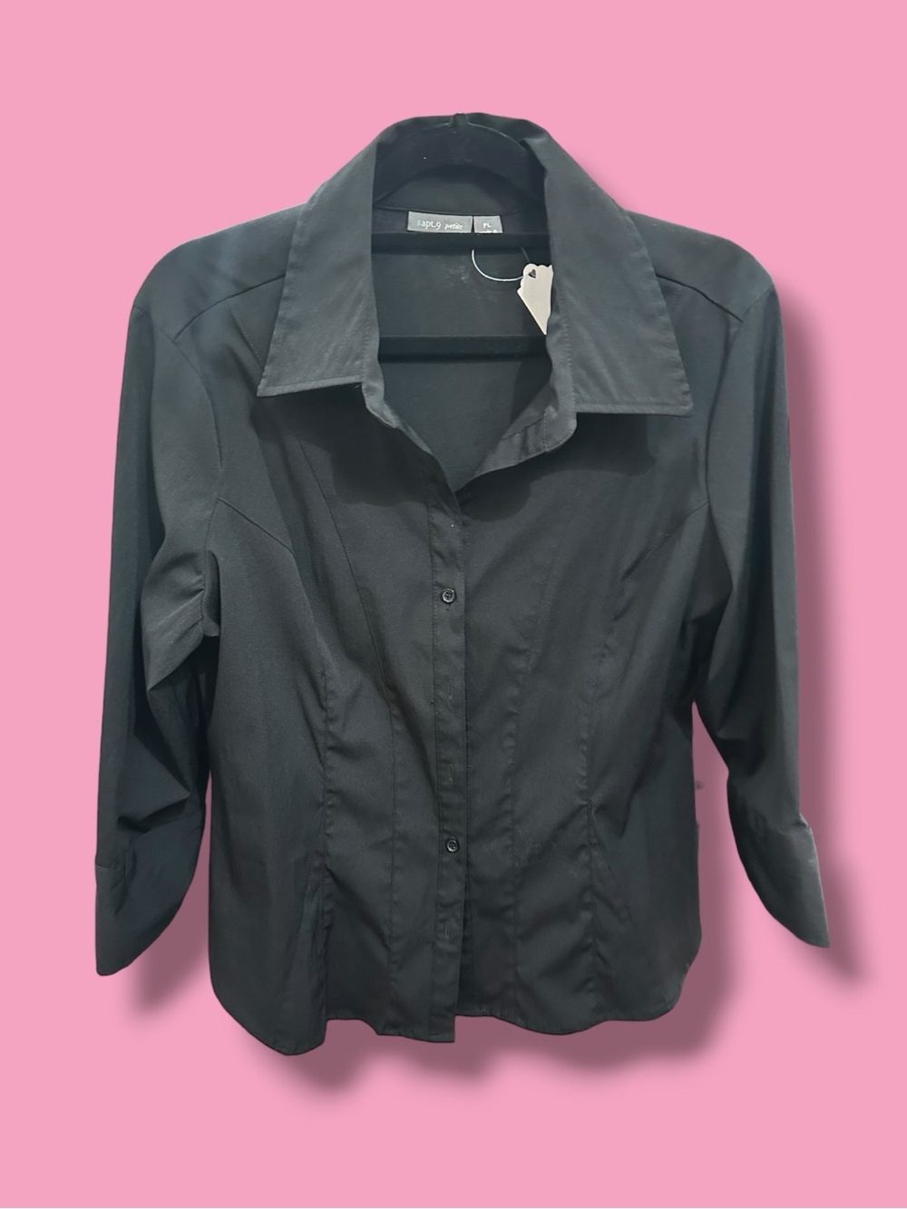 Apt. 9 Black Button-Down Shirt